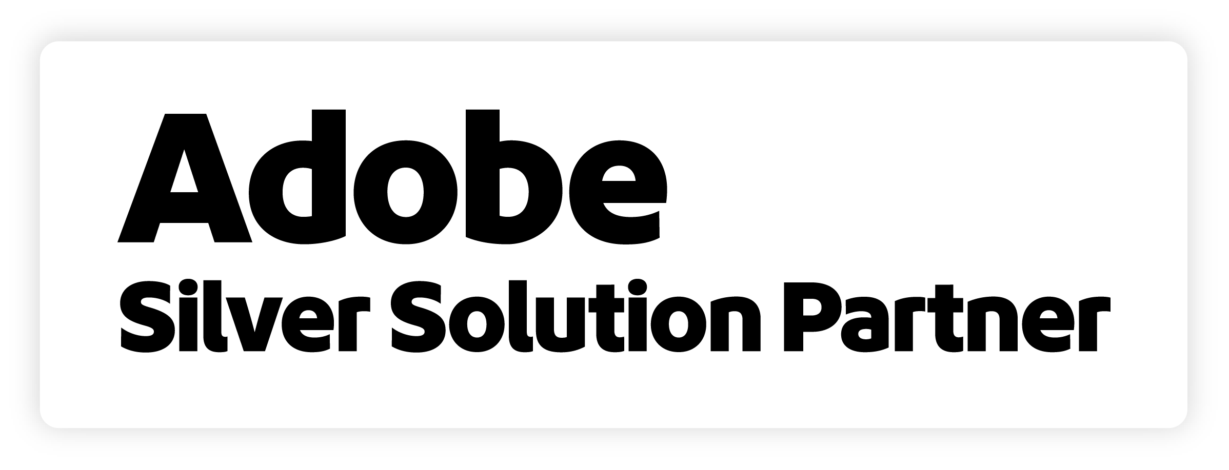 Adobe Solution Partner badge Silver